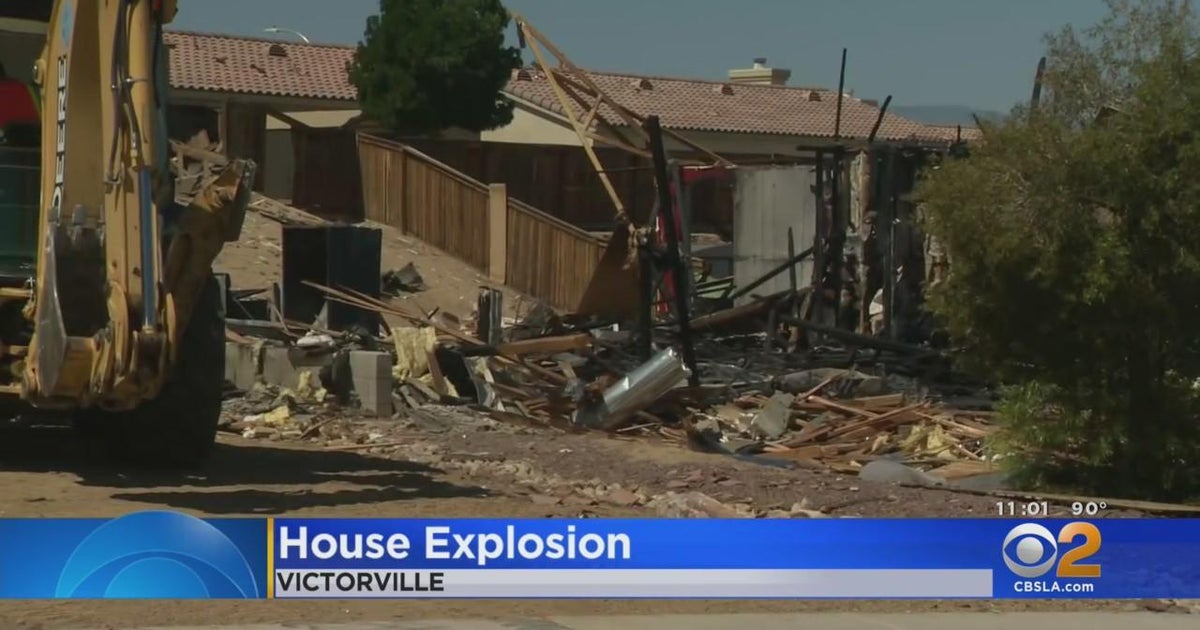 Home leveled by explosion in Victorville CBS Los Angeles