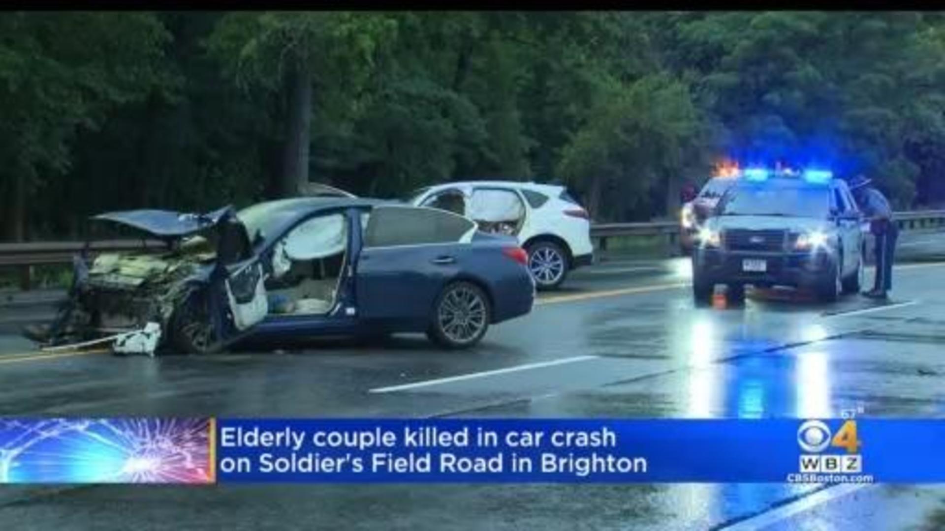 Driver survives single-car crash that obliterated car in Brighton