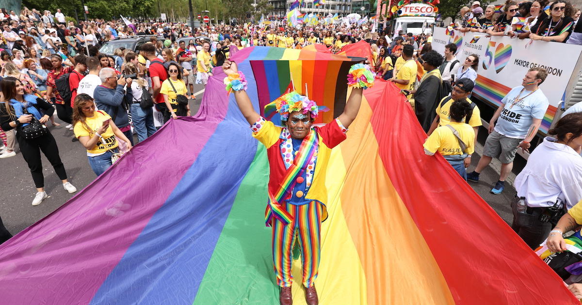 Pride parade returns to London on 50th anniversary