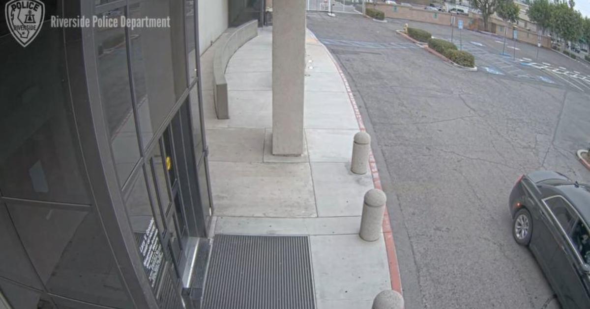 Man in custody after being caught on camera firing into police station in Riverside