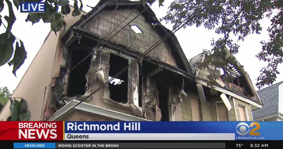 Several hurt in Queens house fire overnight - CBS New York