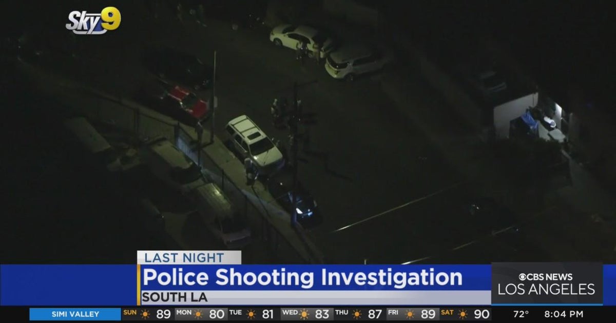 Man dies after officer involved shooting in South LA - CBS Los Angeles