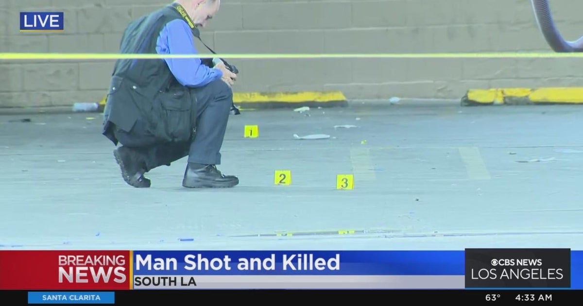 Man shot and killed at street takeover in South LA - CBS Los Angeles