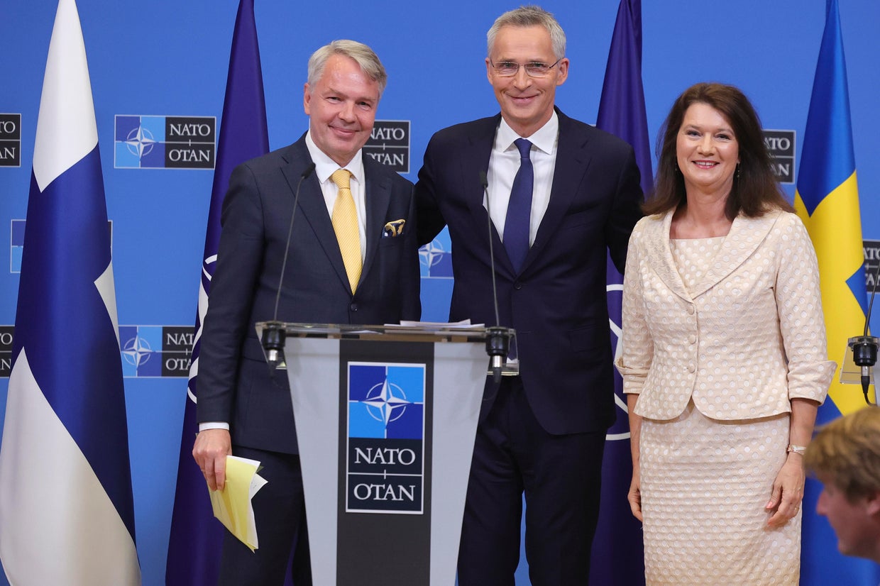 NATO allies sign accession protocols for Finland and Sweden in "truly ...
