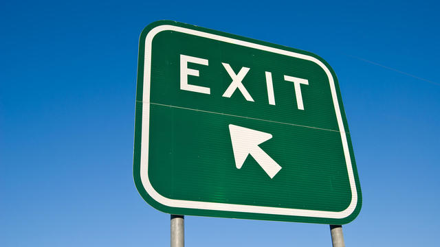 Exit Sign on Freeway 
