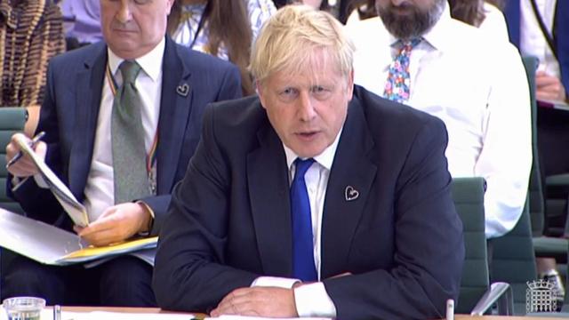 Prime Minister Boris Johnson in front of the Liaison Committee 