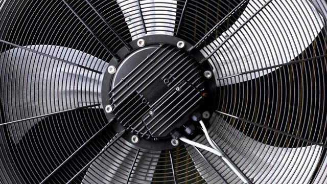 An electric air conditioning fan 