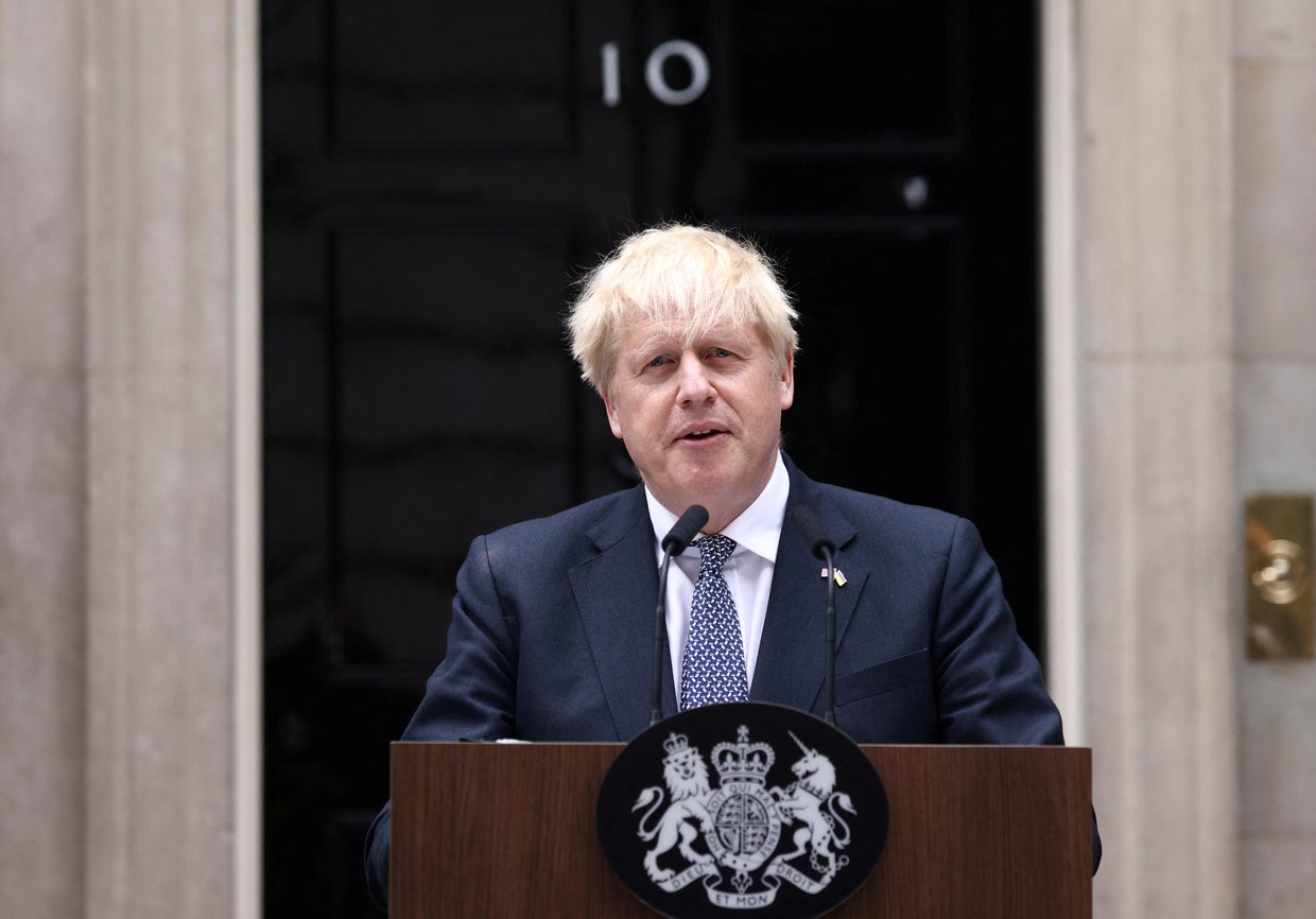 U.K. Prime Minister Boris Johnson announces resignation after dozens of ...