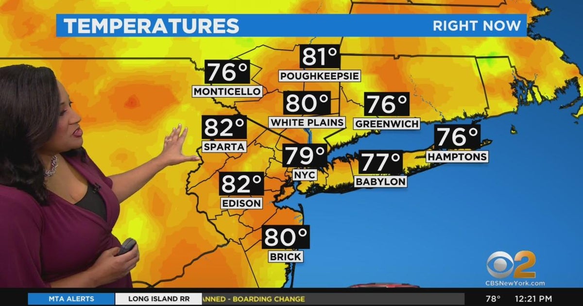 First Alert Weather: CBS2's 7/8 Friday afternoon update - CBS New York