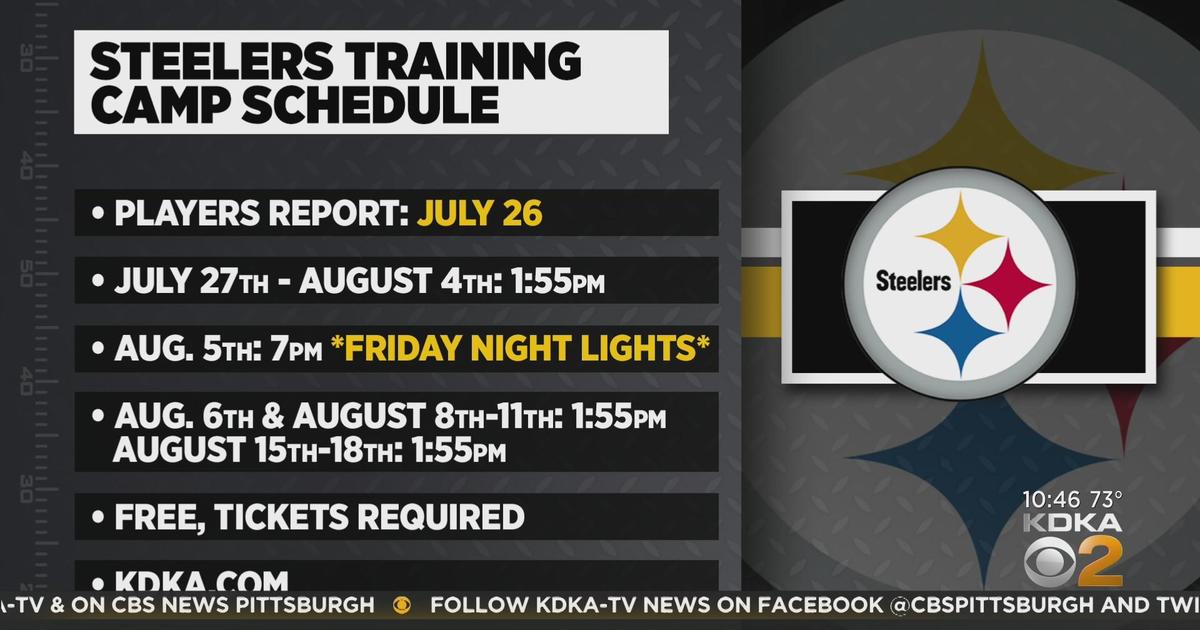 Steelers unveil 2022 training camp schedule CBS Pittsburgh