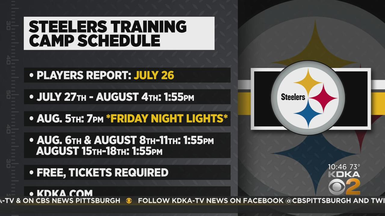 Steelers unveil 2022 training camp schedule - CBS Pittsburgh