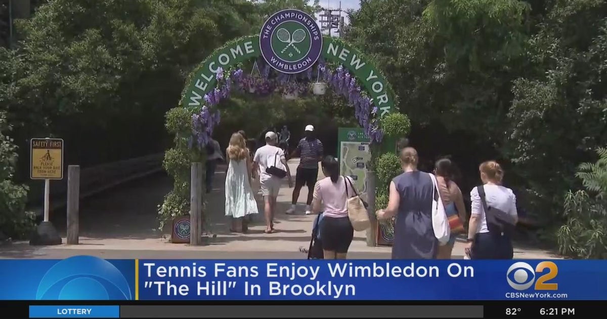 Tennis fans enjoy Wimbledon on The Hill in Brooklyn CBS New York