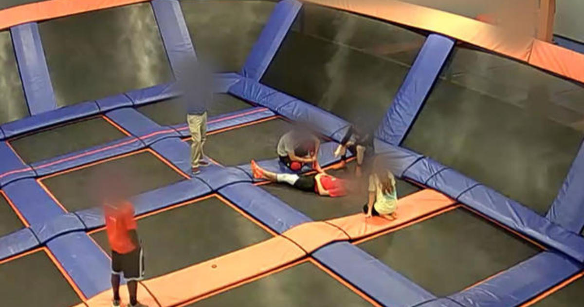 Children are more likely to be injured on trampolines at parks than on trampolines at home, study says