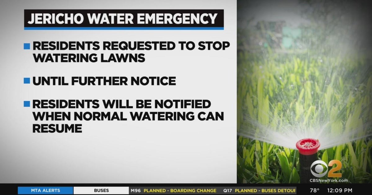 Jericho under water emergency CBS New York