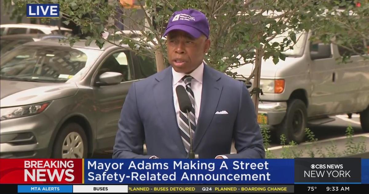 Mayor Adams Makes Safe Streets Announcement - CBS New York