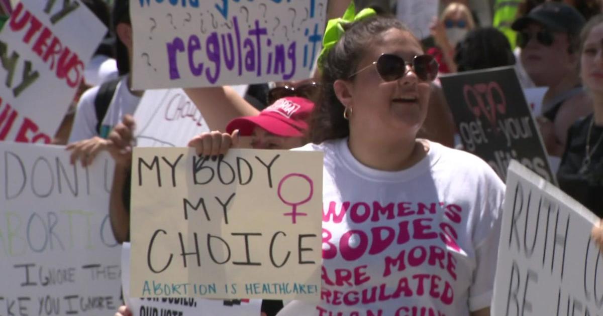 Dozens gather to protest overturning of Roe V. Wade in Broward
