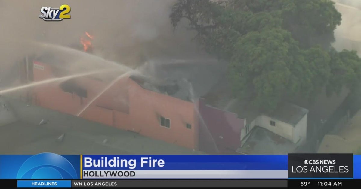 Greater Alarm fire erupts at vacant twostory theater in Hollywood