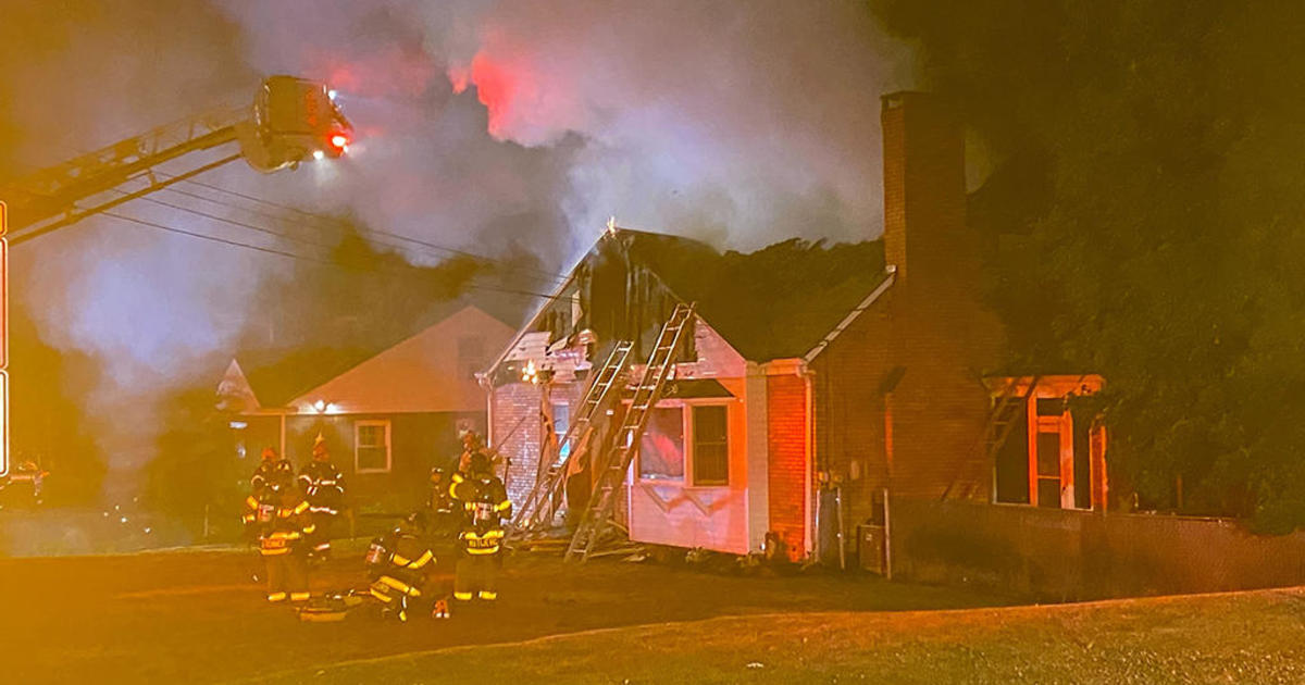 Ross Twp. home goes up in flames - CBS Pittsburgh