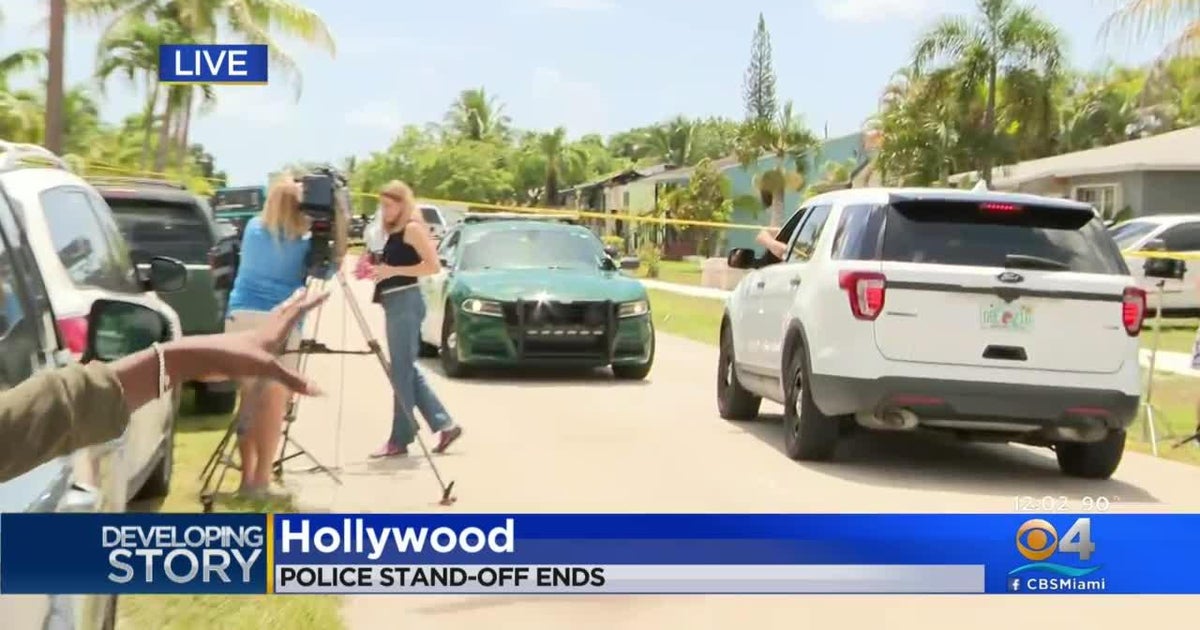 Hollywood police stand off ends with man shot dead by police, fire on ...