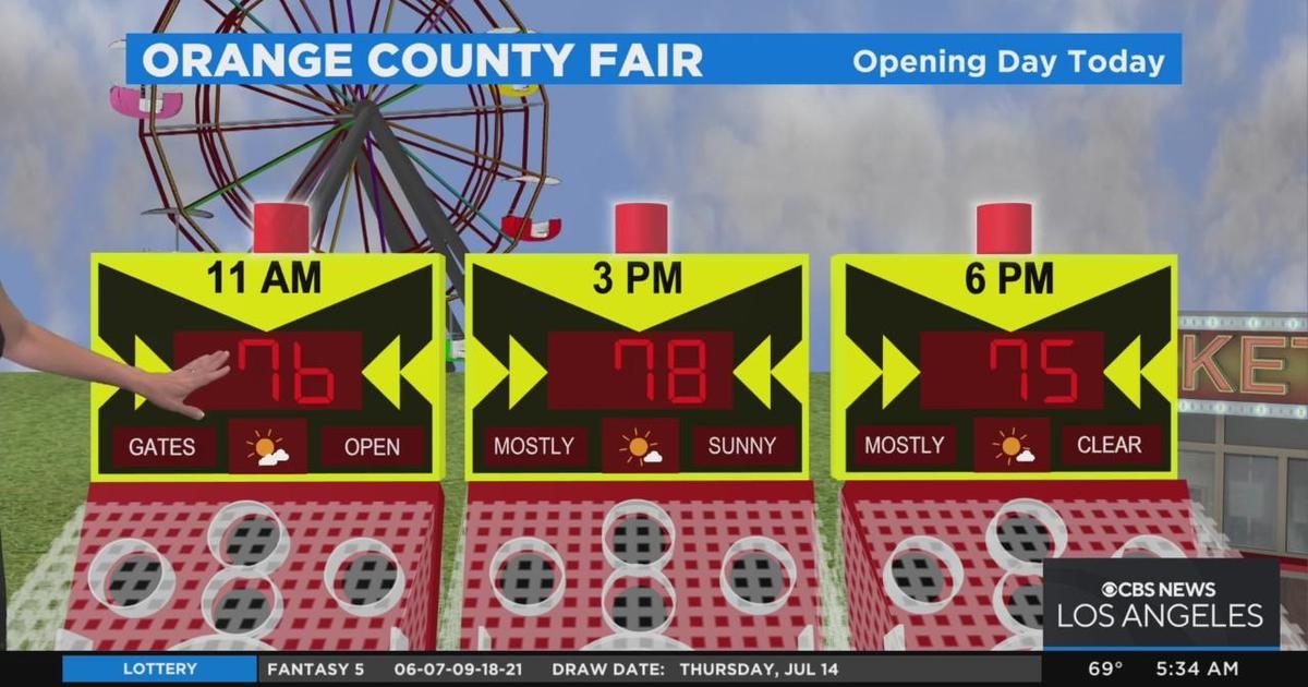 What weather to expect for Opening Weekend of OC Fair CBS Los Angeles