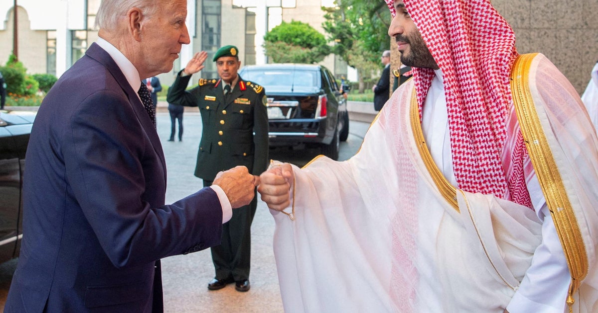Biden and Saudi crown prince begin crucial meeting with fist bump