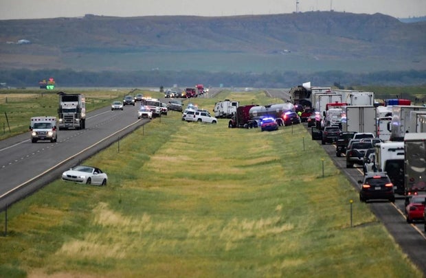 At least 5 killed in massive pileup on Montana freeway