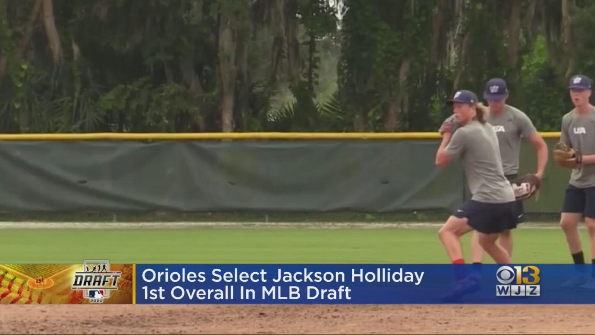 Orioles select Jackson Holliday, son of Matt, 1st overall