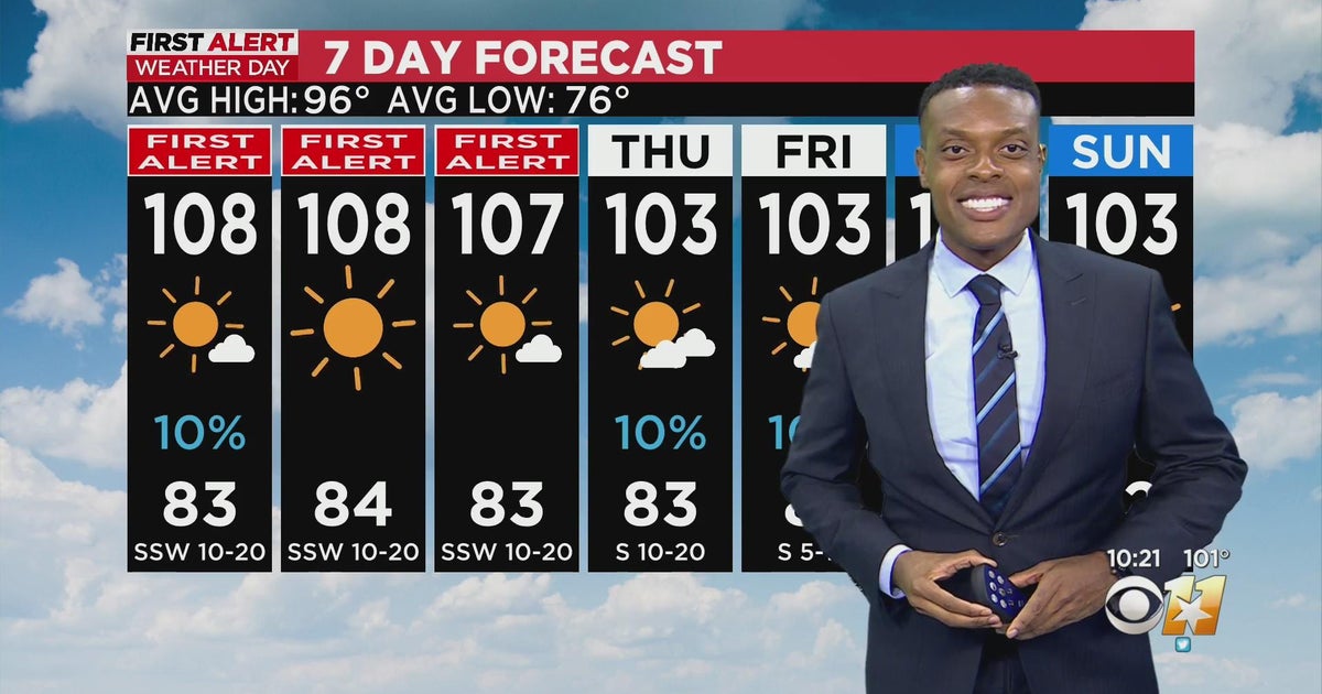 Another very hot, dry week ahead for most of North Texas - CBS Texas