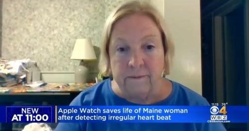 Apple Watch saves life of Maine woman after detecting irregular heartbeat
