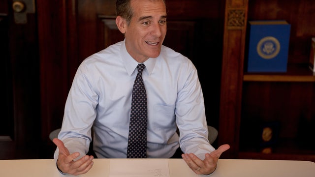 Los Angeles Mayor Eric Garcetti Interview 