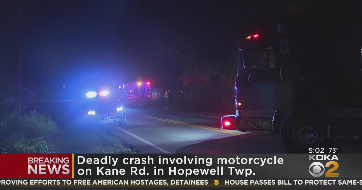 One dead in motorcycle crash - CBS Pittsburgh