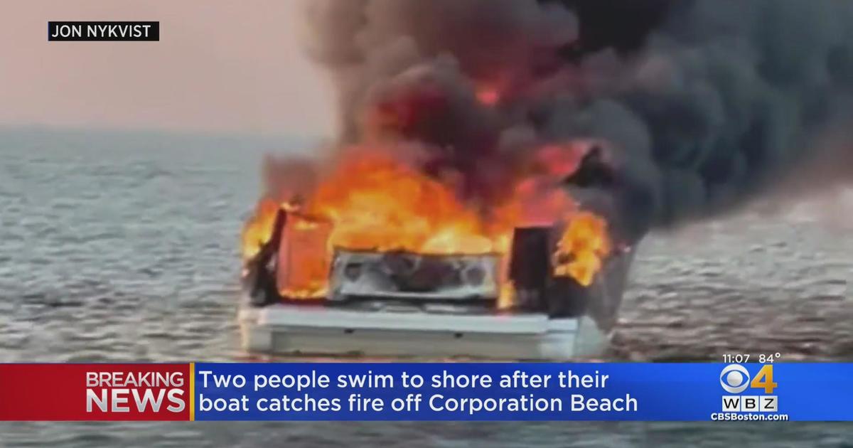 2 people escape boat fire off Cape Cod