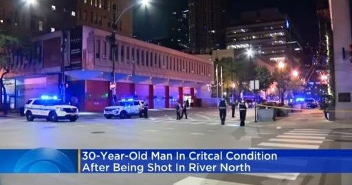 Man in critical condition after being shot in River North - CBS Chicago