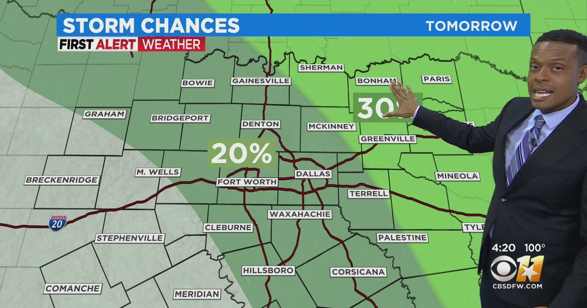 Rain chances return for Friday - CBS Texas