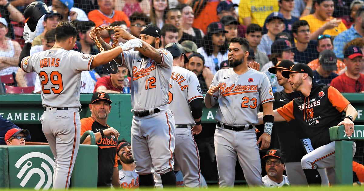 Red Sox outslug Orioles in a chaotic contest to snap their losing streak -  The Boston Globe