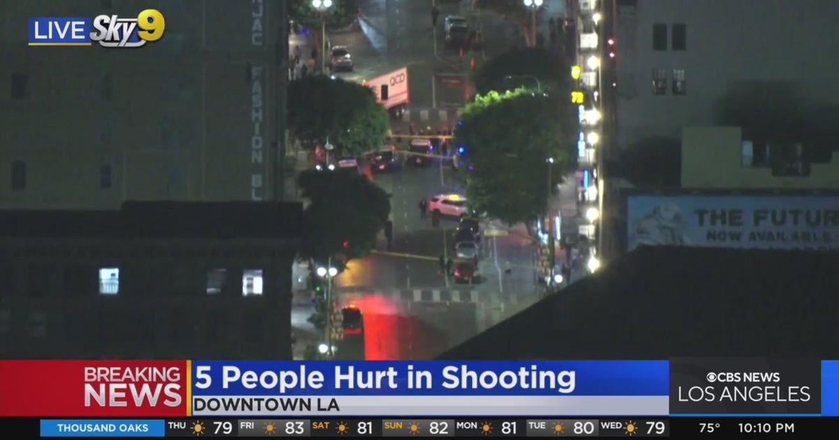 5 people hurt in DTLA shooting - CBS Los Angeles