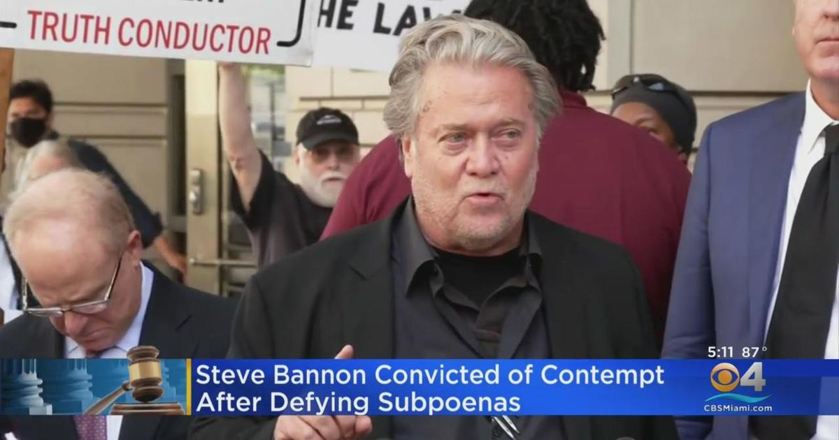 Steve Bannon Found Guilty In January 6th Contempt Of Congress Trial ...