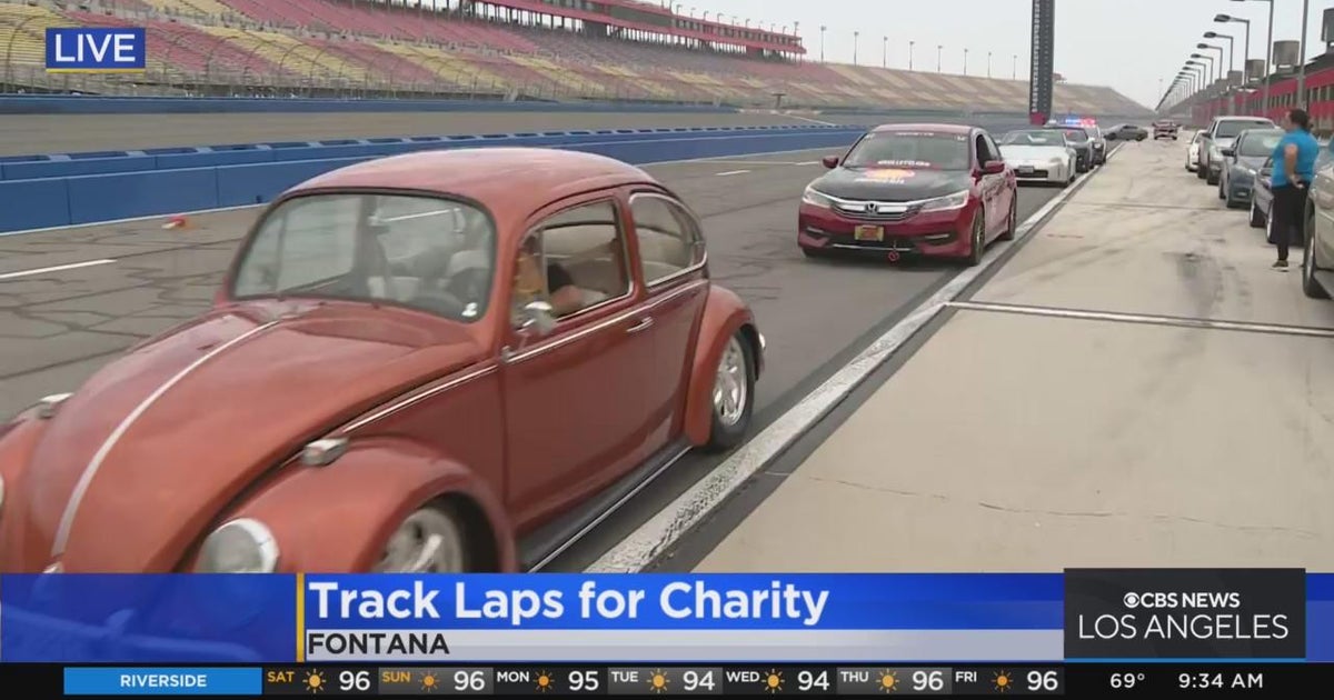 Driver fantasy for charity in Fontana - CBS Los Angeles