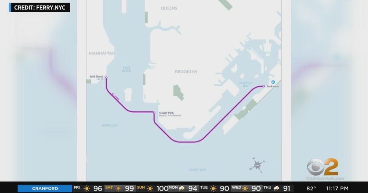 New Rockaway express ferry route begins Saturday CBS New York