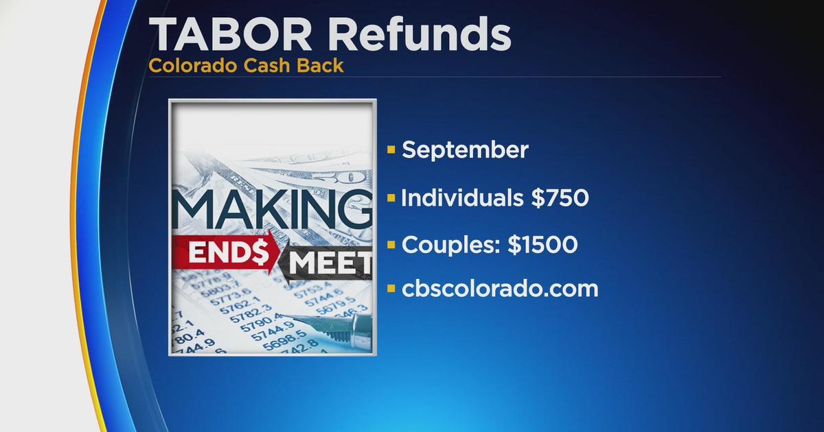 TABOR refunds expected in September, 750 individuals, 1,500 couples