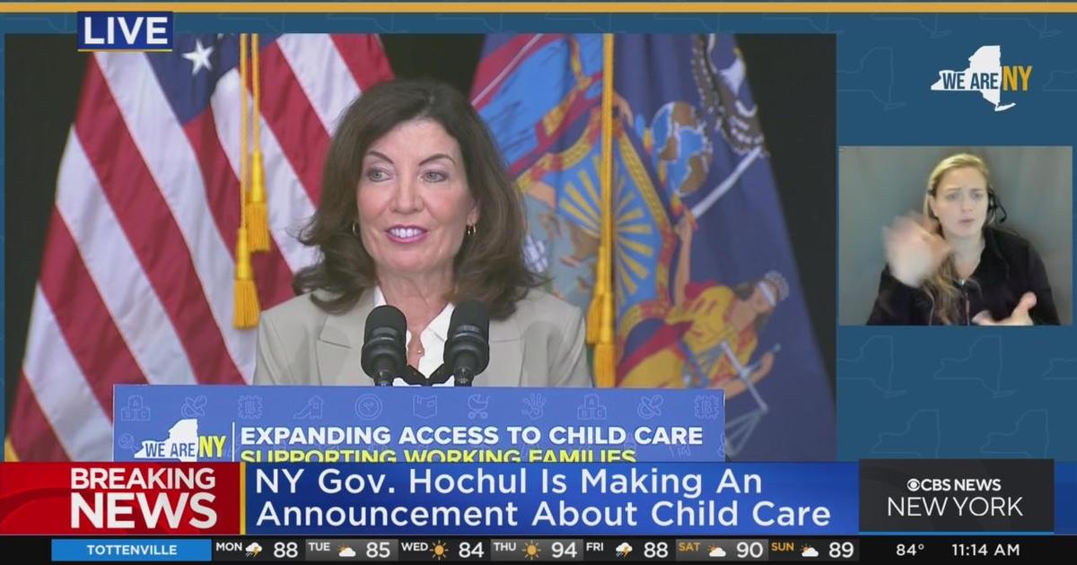 Hochul Announces Funding To Help Working Families - CBS New York