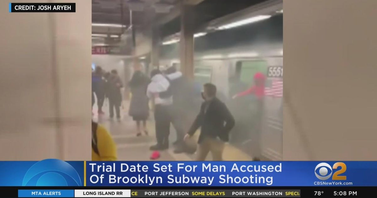 Trial date set for Brooklyn subway shooting suspect - CBS New York