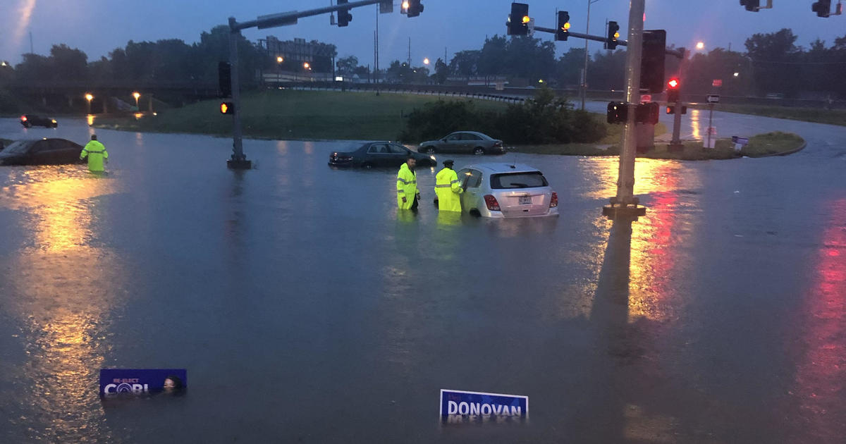 "Historic rainfall" brings "life-threatening" flash floods in St. Louis