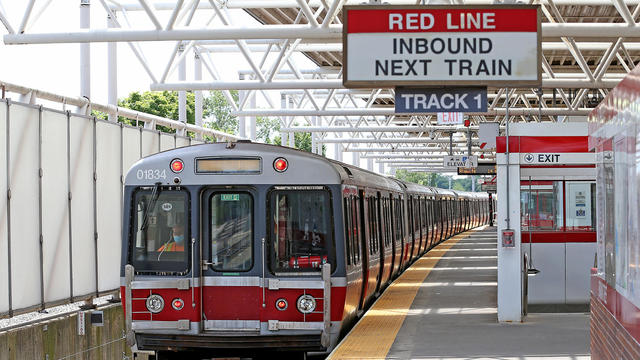 Red Line MBTA train 