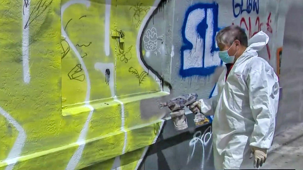 Brookline Graffiti Removal — An itty-bitty $1 bottle of Goo Gone