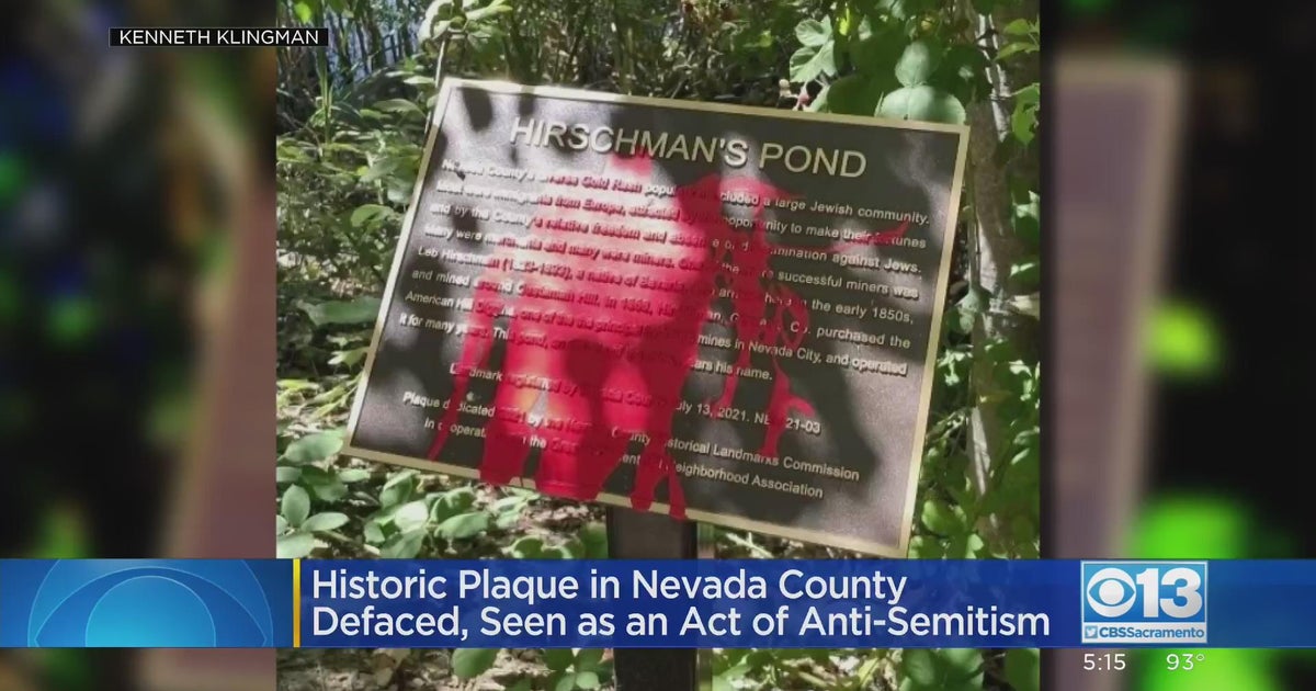 Plaque Honoring Jewish Contribution To Gold Rush Vandalized