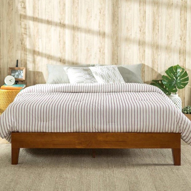Zinus Wen Deluxe Wood Platform Bed Frame