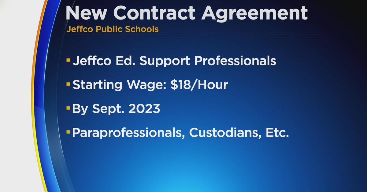 Jeffco Public Schools reach new contract agreement CBS Colorado