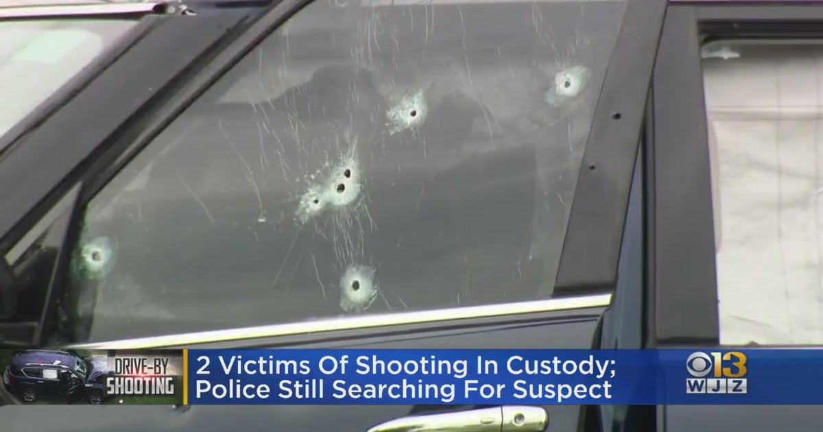 Victims of Middle River driveby shooting in custody; suspect sought