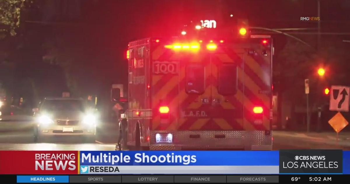 2 People Injured, 1 Killed In Multiple Shootings In Reseda - CBS Los ...